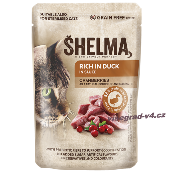 SHELMA - 85g  Entenfile  Steamed fillets rich in duck with cranberry in sauce - Entenfile mit Sanddorn in Sauce
